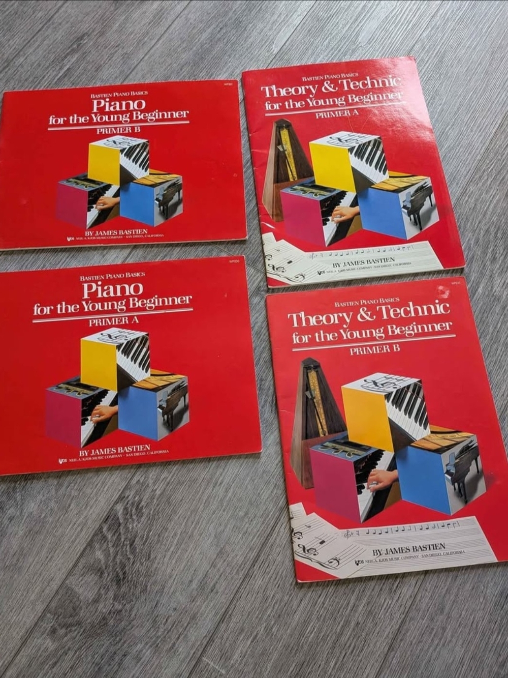 Piano & Theory Method Books for Kids - Red Cover